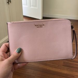 Authentic blush pink Kate spade wristlet